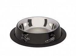 BK-18272 Barry king Миска резиновая с цветным принтом 0,7 л