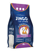 Наполнитель комк, бентонит, JINGO 10 L LAVENDER+COLOR GRANULES