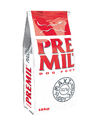 PREMIL Maxi Junior premium 2.5 кг  корм для щенков, молодых собак и беременных сук,Сербия