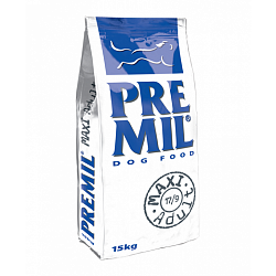 PREMIL Maxi Adult premium 15 кг корм д/собак,кот. не подверг. больш.физ. нагр. ,Сербия